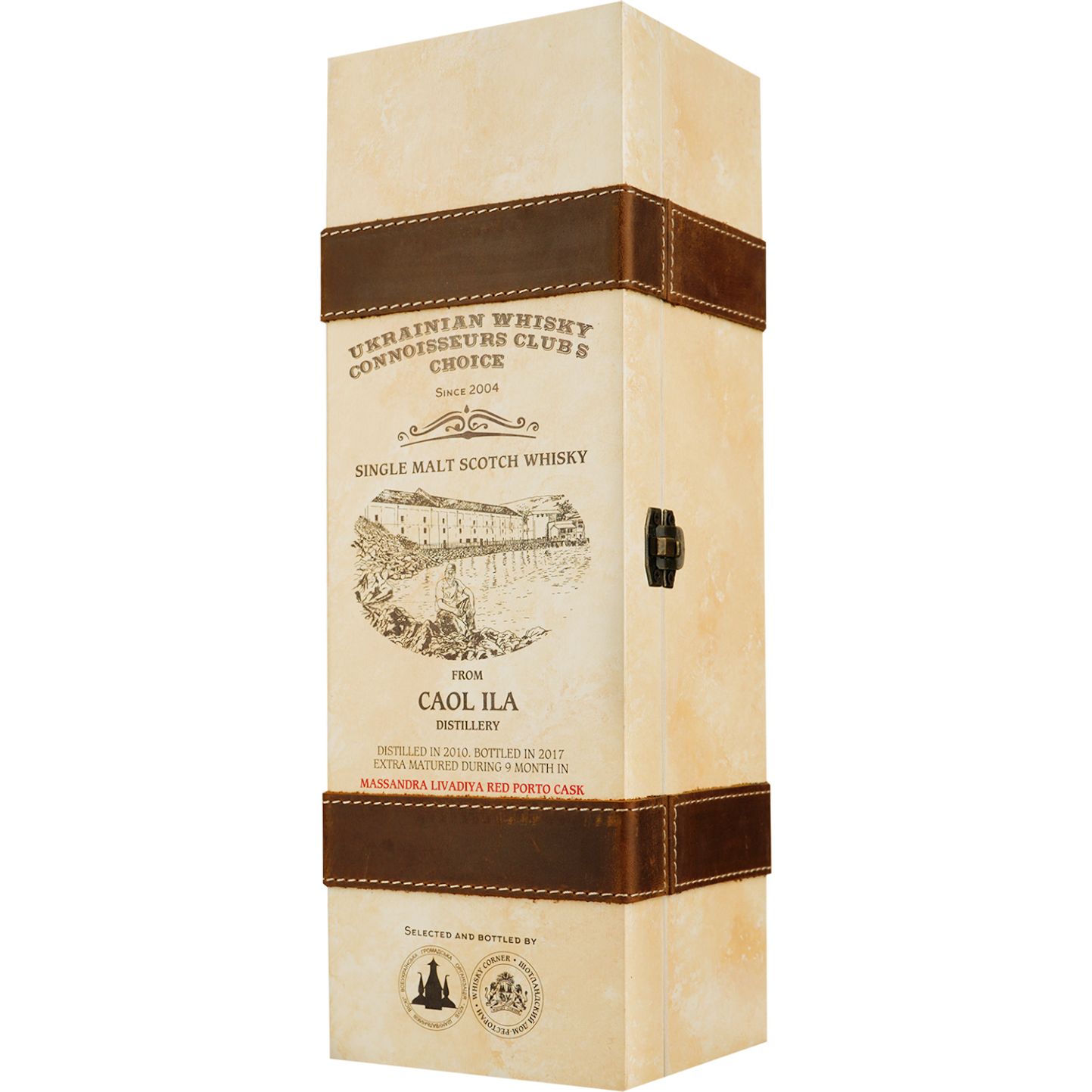 Віскі Caol Ila 7 Years Old Port Livadia Single Malt Scotch Whisky, у подарунковій упаковці, 58%, 0,7 л - фото 3