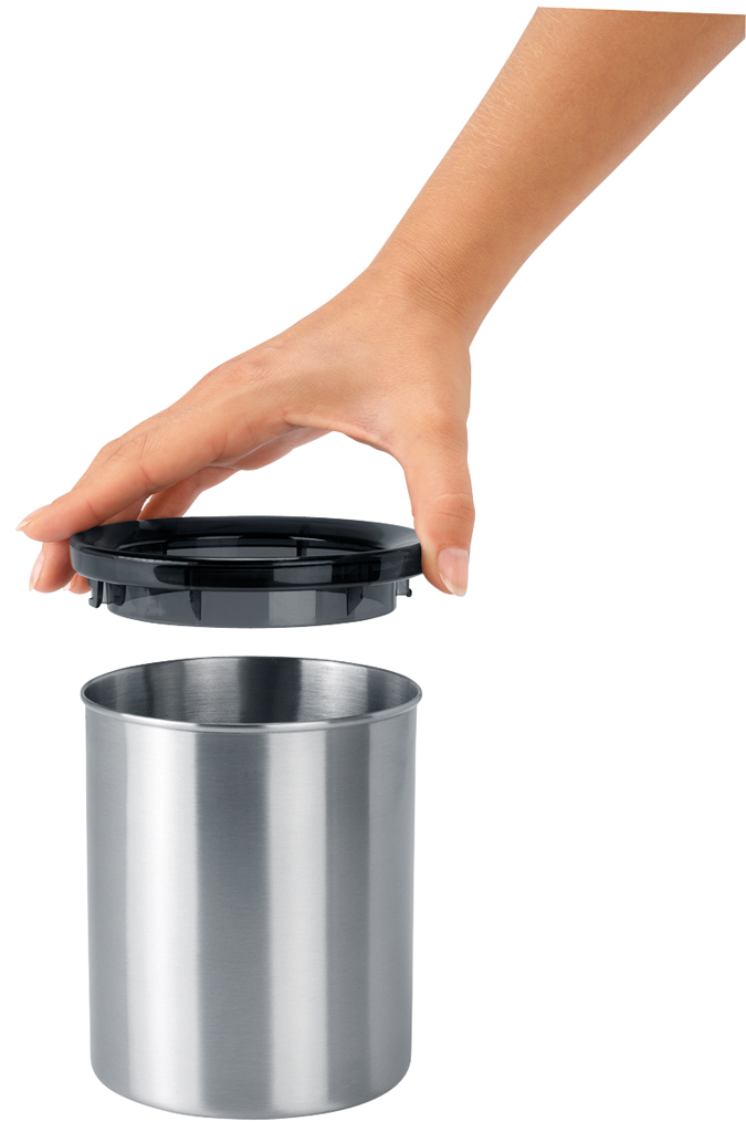 Настільний контейнер для сміття Brabantia Table Bin, 1 л, сріблястий (371424) - фото 2