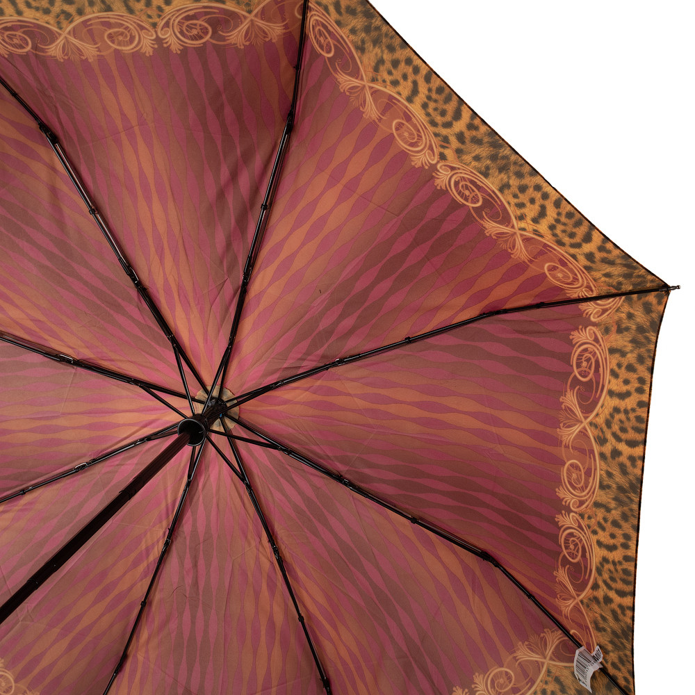 Женский складной зонтик полный автомат Airton 98 см бордовый - фото 3