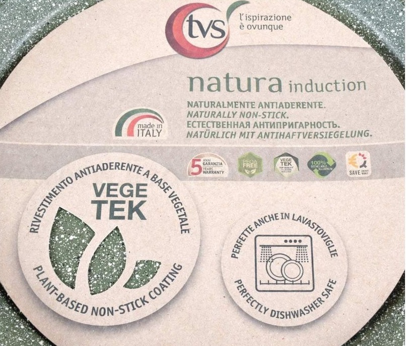 Сковорода TVS Natura Induction для блинов 25 см (BS179253320401) - фото 6