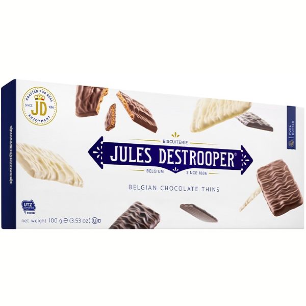 Печиво в шоколаді Jules Destrooper Belgian Chocolate Thins 100 г - фото 1