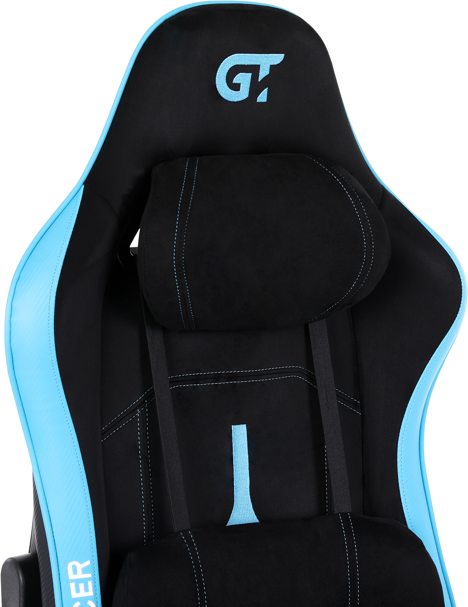 Геймерское кресло GT Racer черное с синим (X-2565 Black/Blue) - фото 8