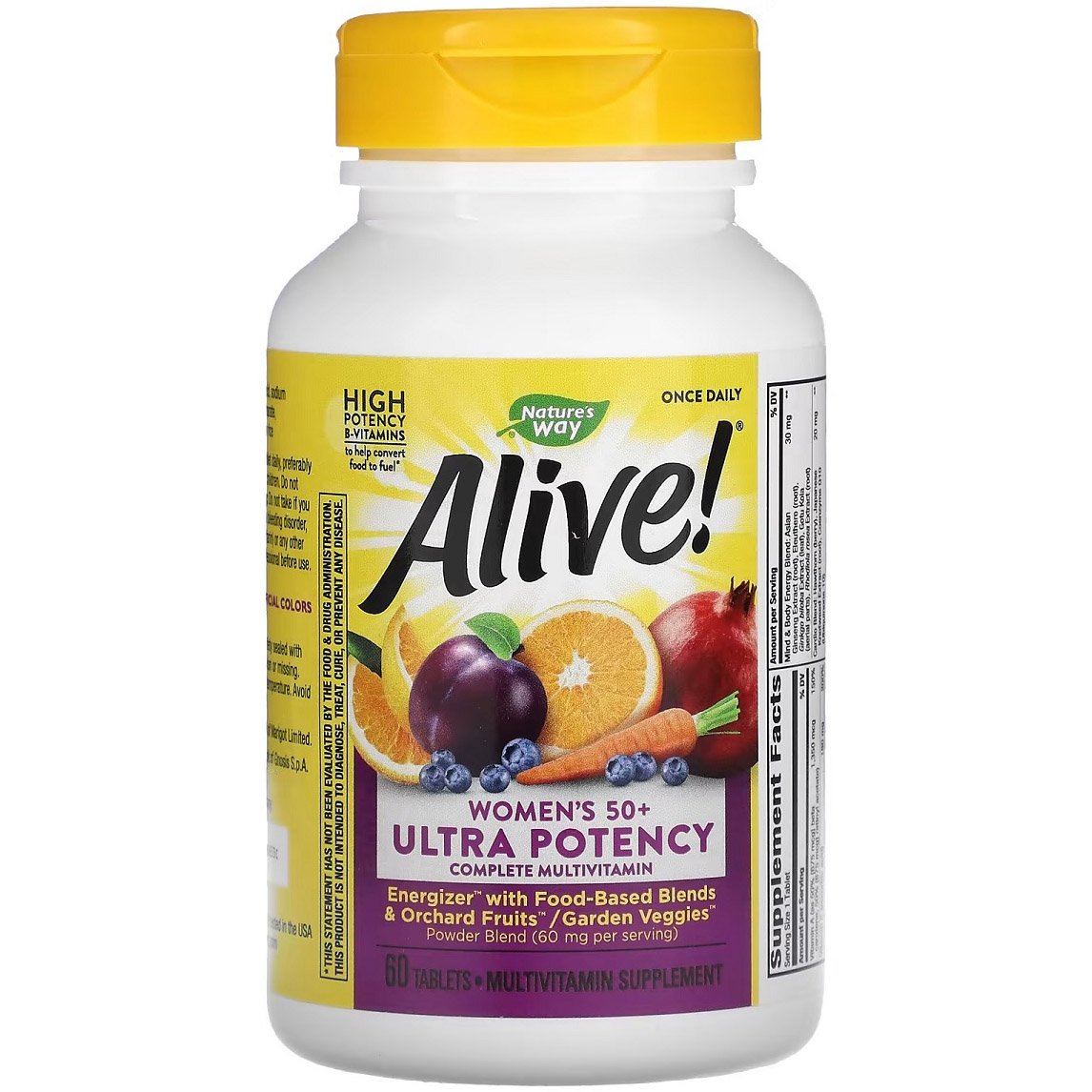 Витаминно-минеральный комплекс для женщин Nature's Way Alive! Women's 50+ Ultra Potency Complete Multivitamin 60 таблеток - фото 1