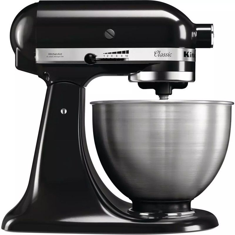 Планетарний міксер KitchenAid Classic 4.3 л чорний (5K45SSEOB) - фото 1