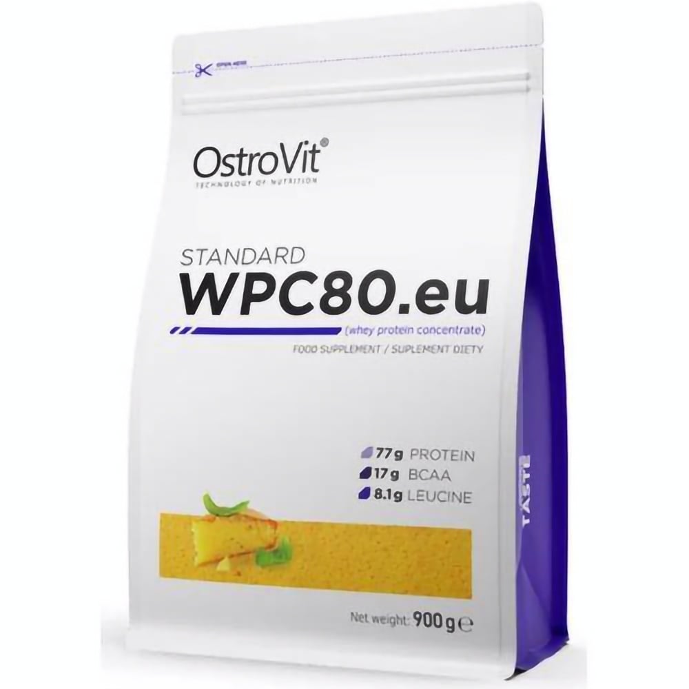 Протеин OstroVit Standaed WPC80.eu Sponge Cake 900 г - фото 1