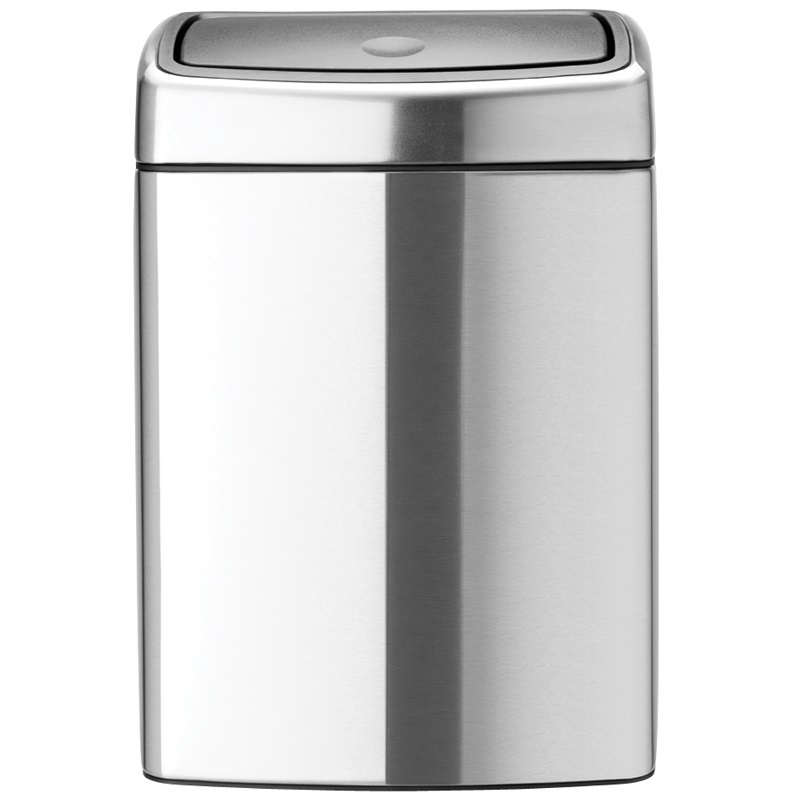 Бак для сміття Brabantia Touch Bin, 10 л, сріблястий (477225) - фото 1