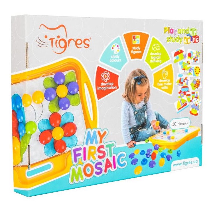 Іграшка Tigres Моя перша мозаїка, помаранчевий (39370) - фото 4