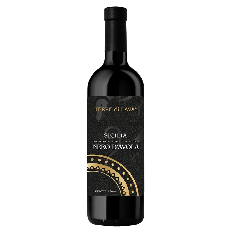Вино Terre di Lava Nero d´Avola Sicilia DOC, червоне, сухе, 13%, 0,75 л - фото 1