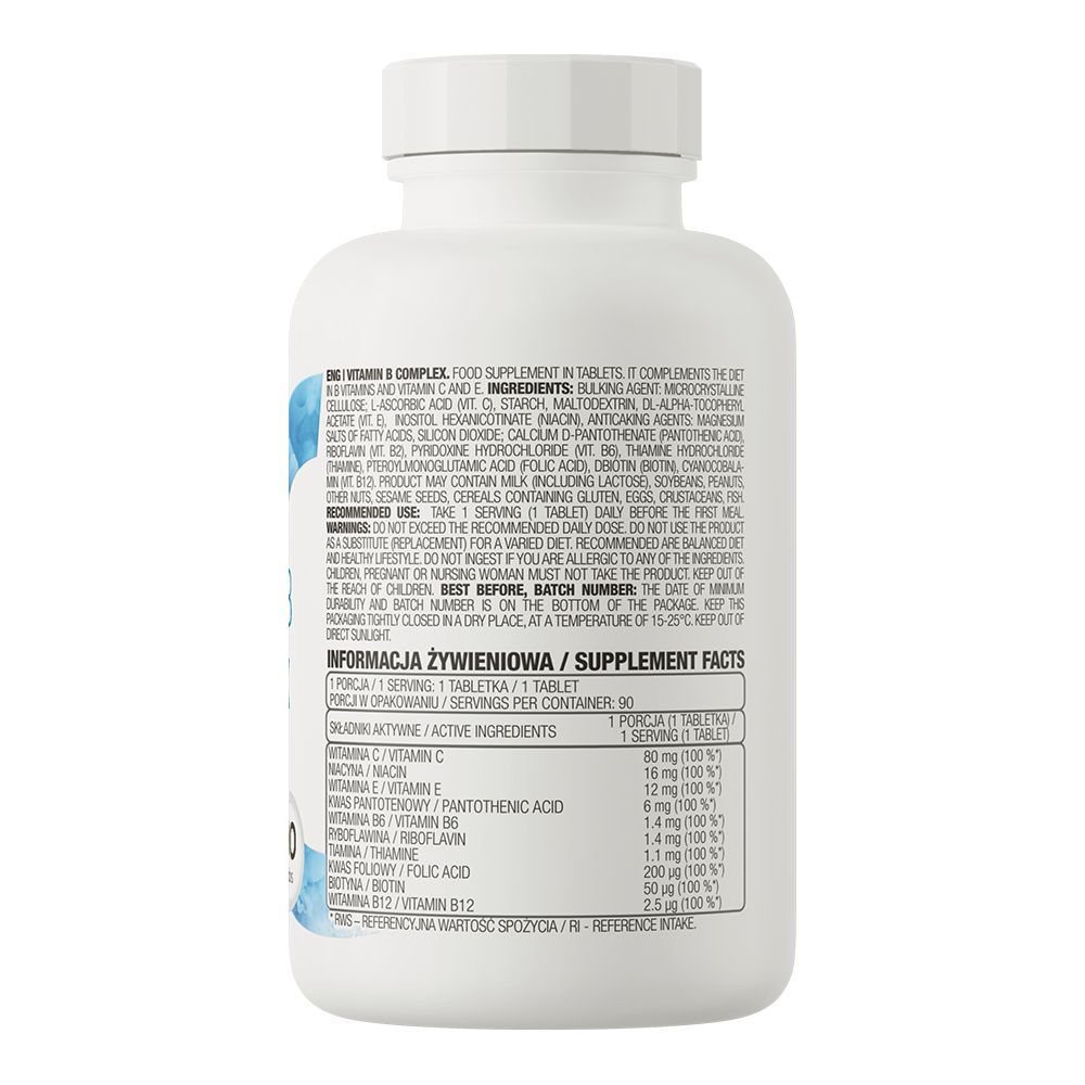 Вітамінний комплекс OstroVit Vitamin B Complex 90 таблеток - фото 3