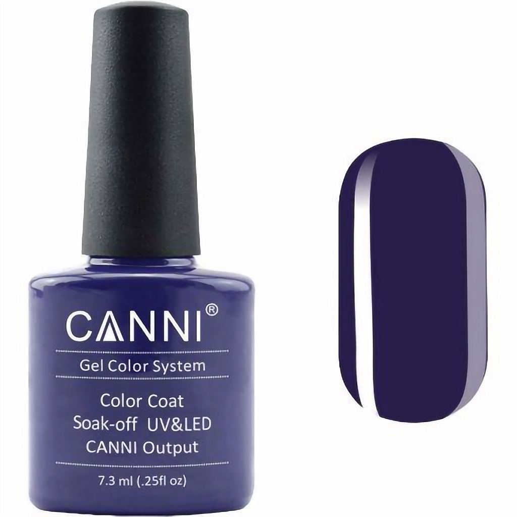 Гель-лак Canni Color Coat Soak-off UV&LED 30 темный фиолетово-синий 7.3 мл - фото 1