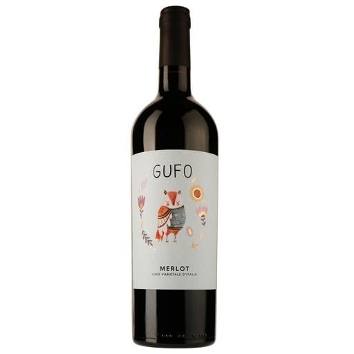 Вино Gufo Merlot, красное, сухое, 0,75 л - фото 1