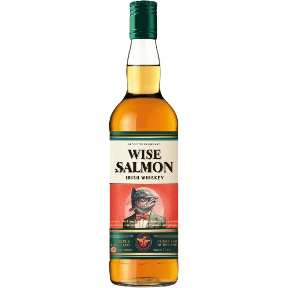 Віскі Wise Salmon Irish Whiskey 43% 0.7 л - фото 1