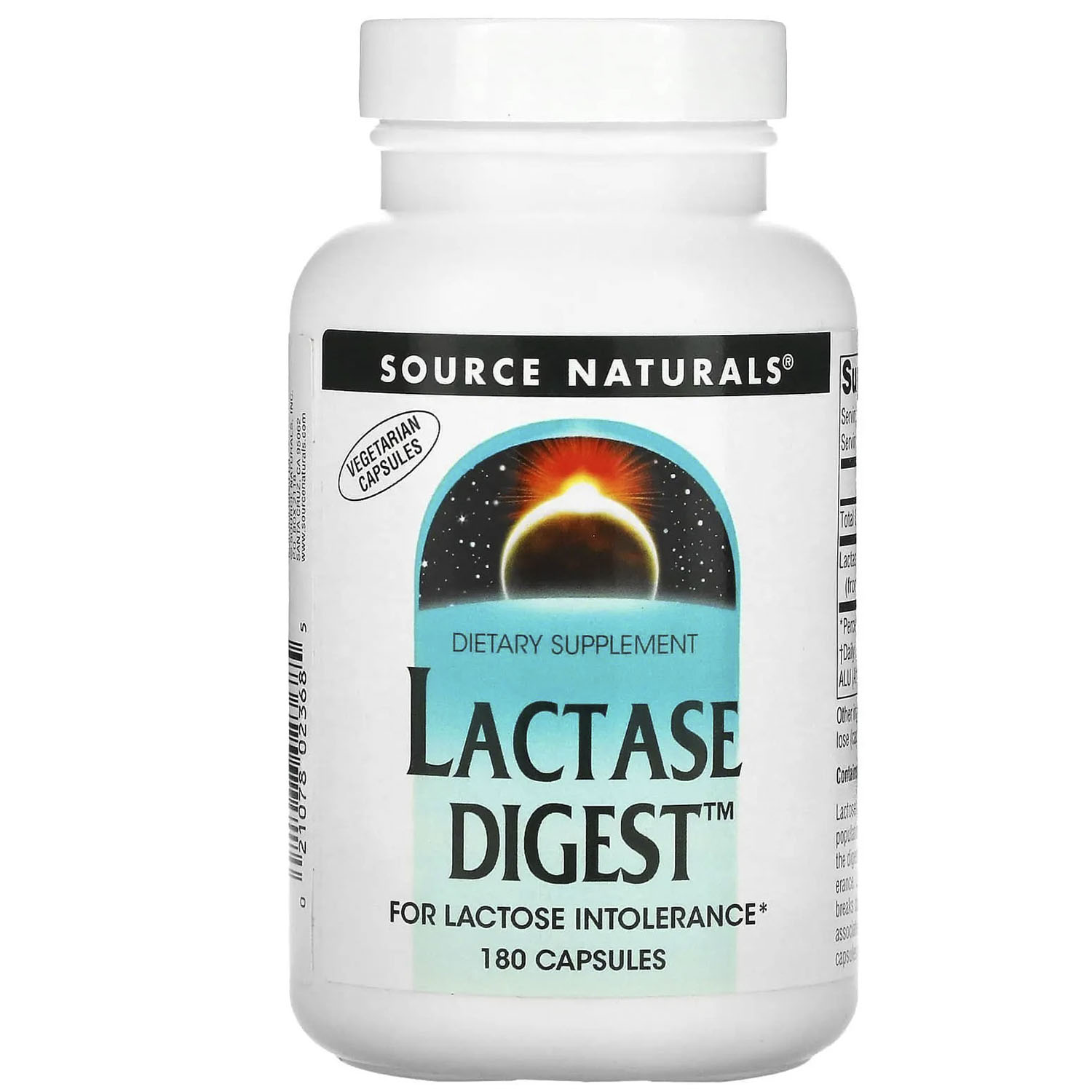 Лактаза Source Naturals Lactase Digest 180 капсул - фото 1