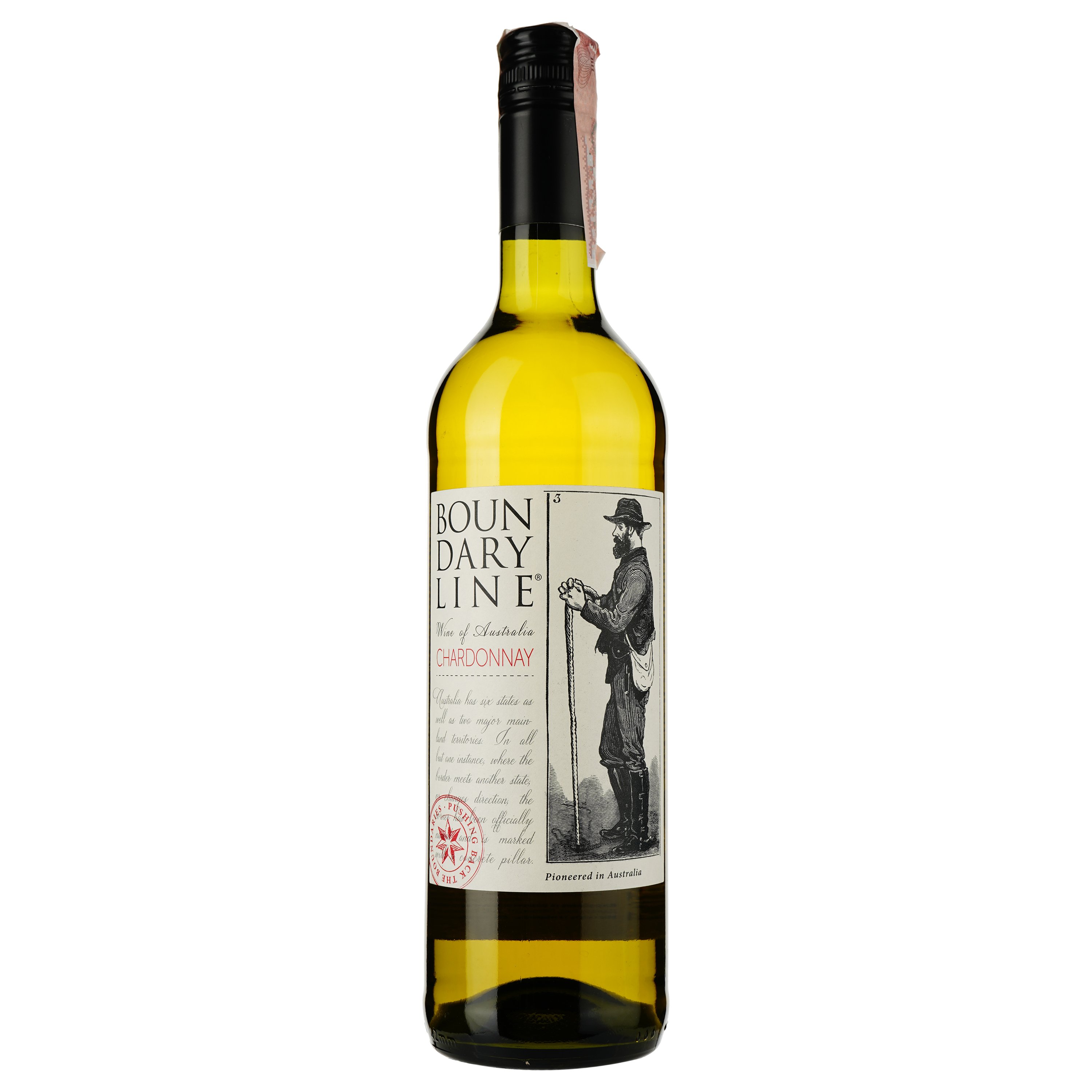 Вино Boundary Line Chardonnay, белое, сухое, 13,2%, 0,75 л - фото 1