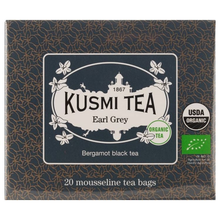 Чай черный Kusmi Tea Earl Grey органический, 20 пакетиков - фото 1