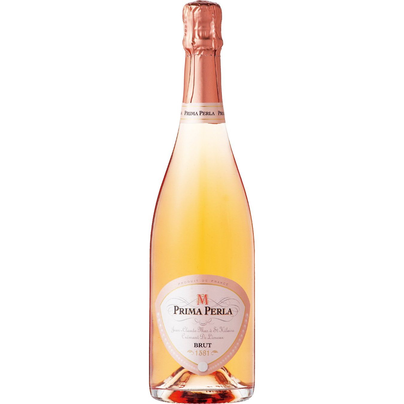 Вино игристое Domaines Paul Mas Prima Perla Cremant Rose розовый брют 0.75 л - фото 1