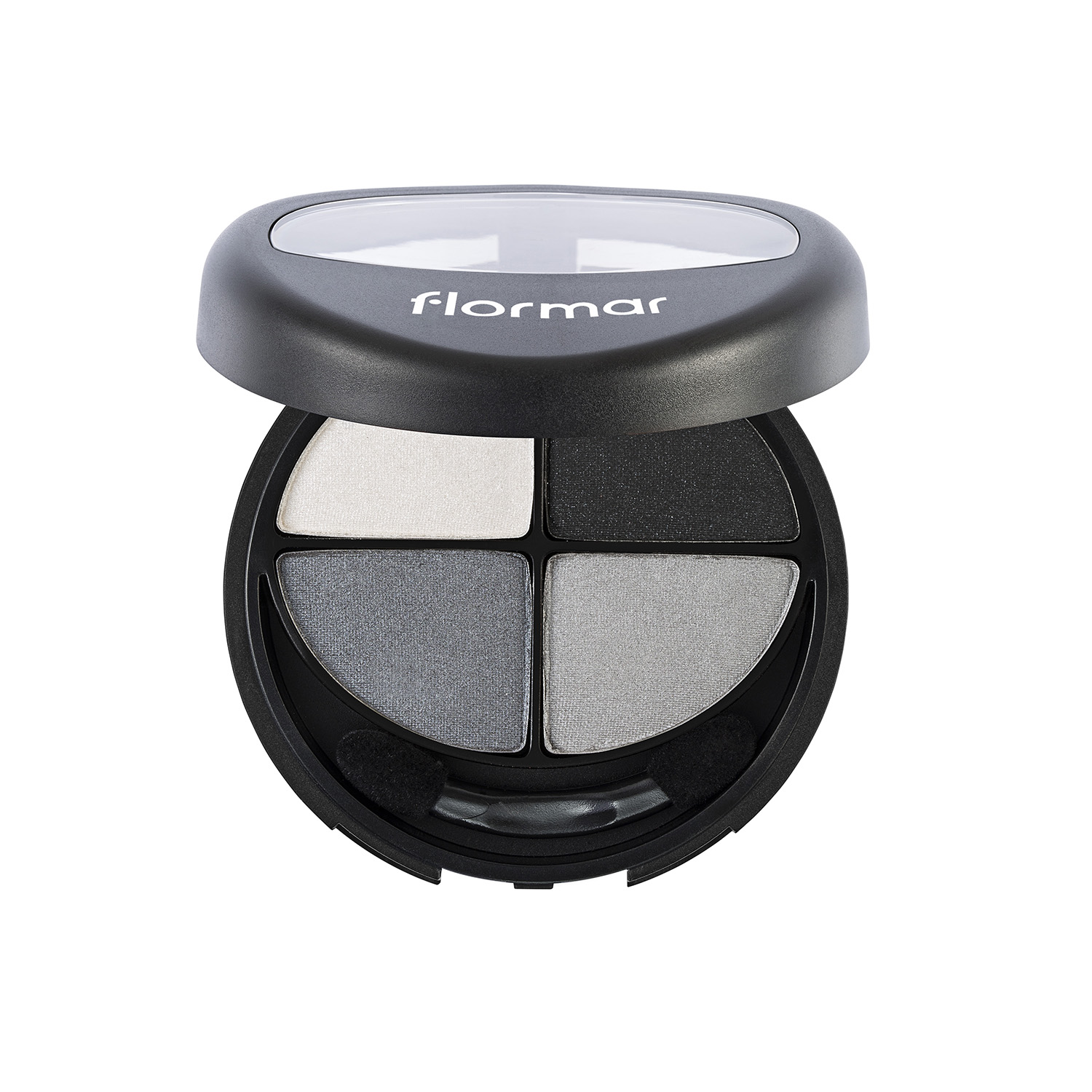 Палетка тіней для повік Flormar Quartet Eye Shadow, відтінок 404 (Black Souffle), 12 г (8000019545078) - фото 2