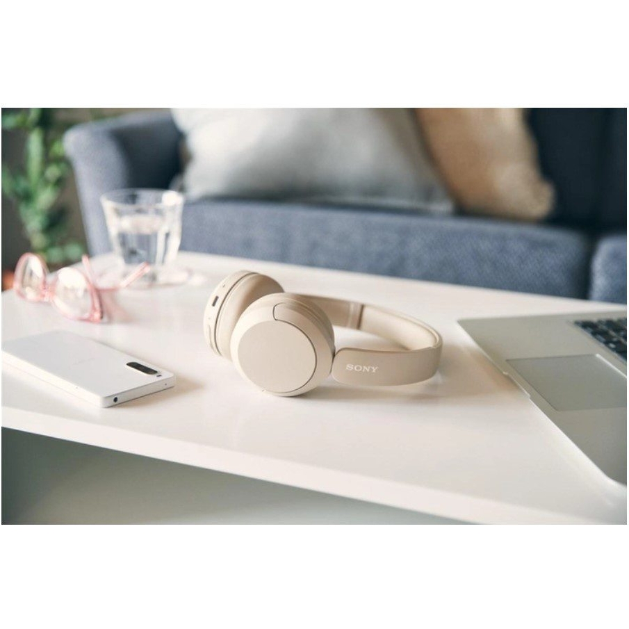 Беспроводные наушники Sony WHCH520 Bluetooth Beige - фото 6