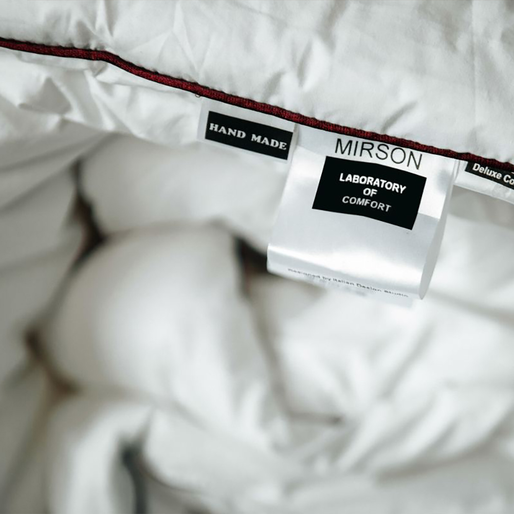 Одеяло шерстяное MirSon Deluxe Italy Hand Made №164, летнее, 110x140 см, белое - фото 9