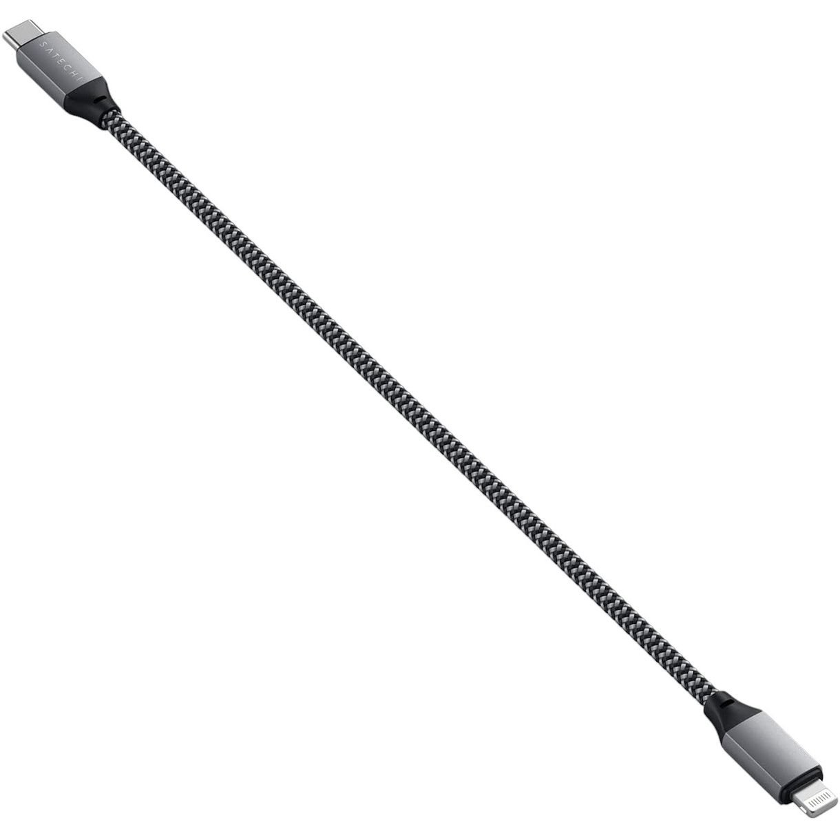 Кабель USB-C to Lightning Satechi Cable Space Gray 0.25 м - фото 4