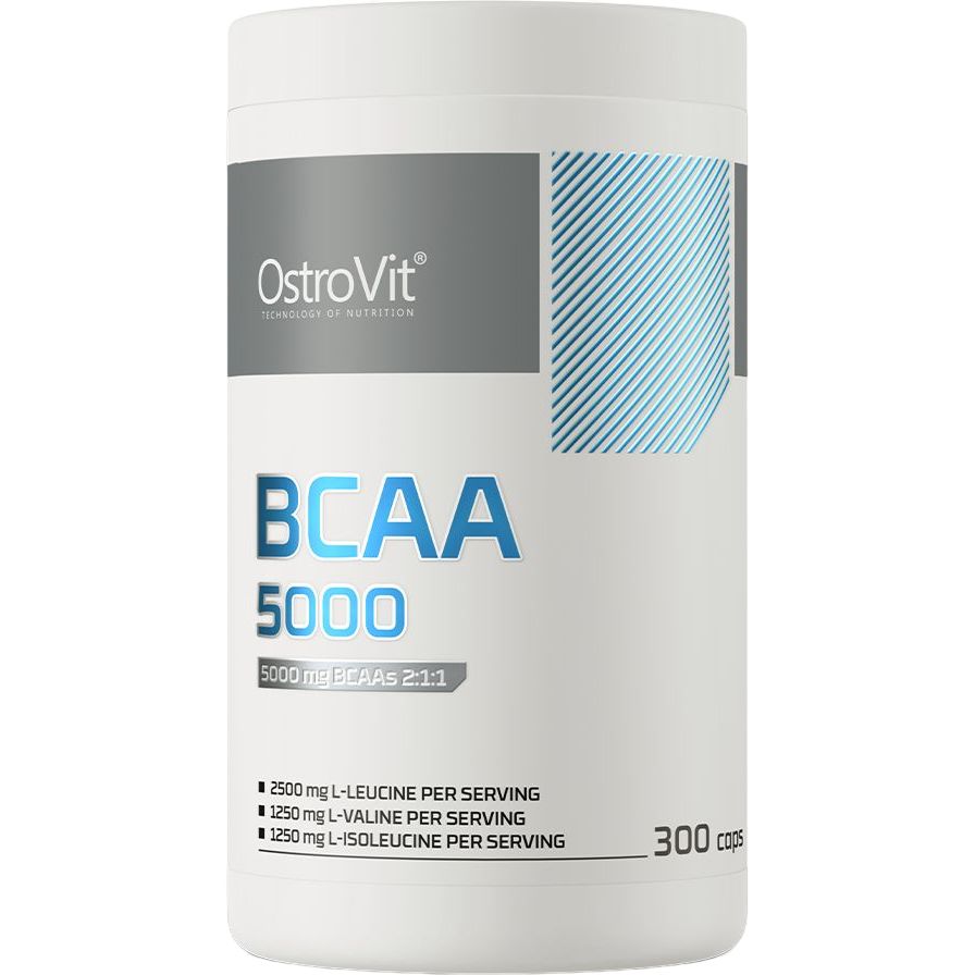 Аминокислота OstroVit BCAA 5000 300 капсул - фото 1