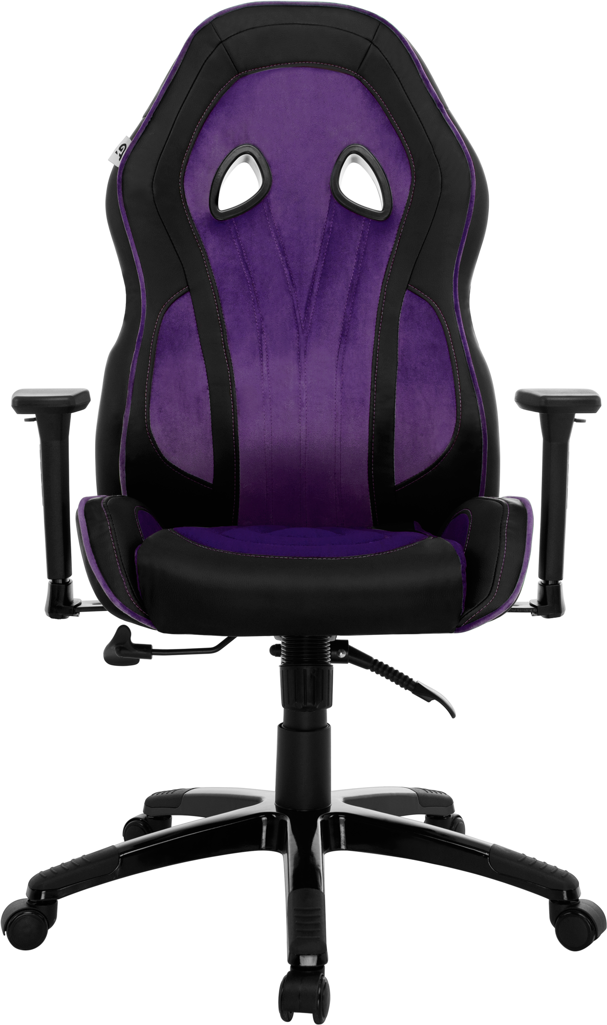 Геймерское кресло GT Racer черное с фиолетовым (X-2645 Black/Violet) - фото 2