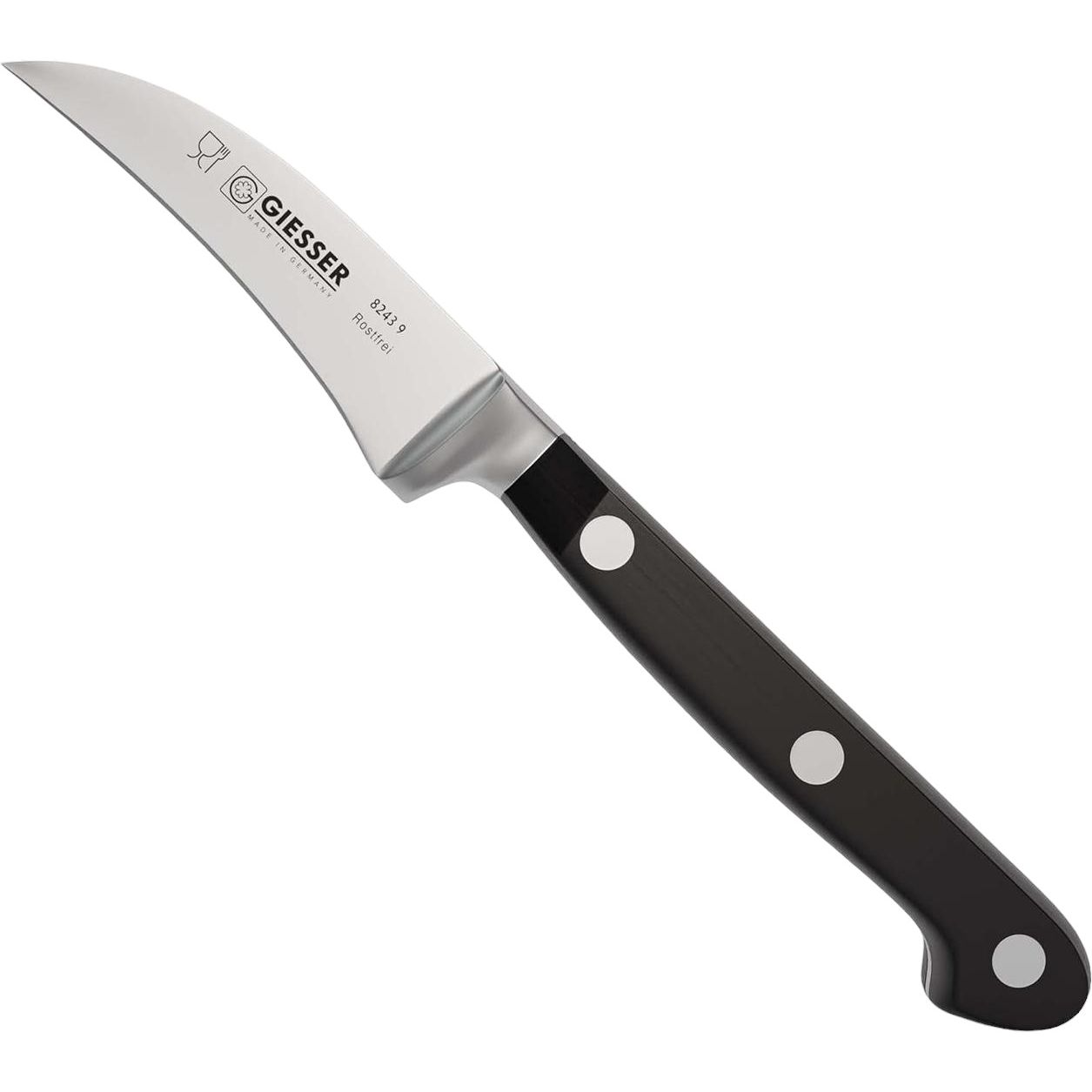 Нож для чистки овощей Giesser 90 мм Черный 000266776 - фото 1