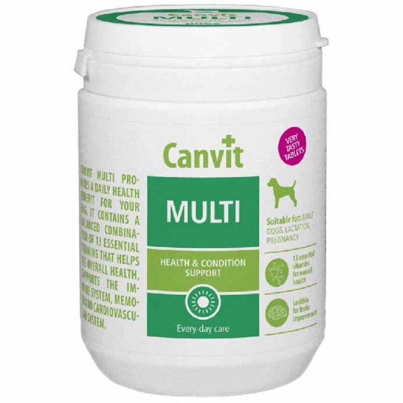 Мультивітамінна добавка для здорового життя собак Canvit Multi 500 г - фото 1