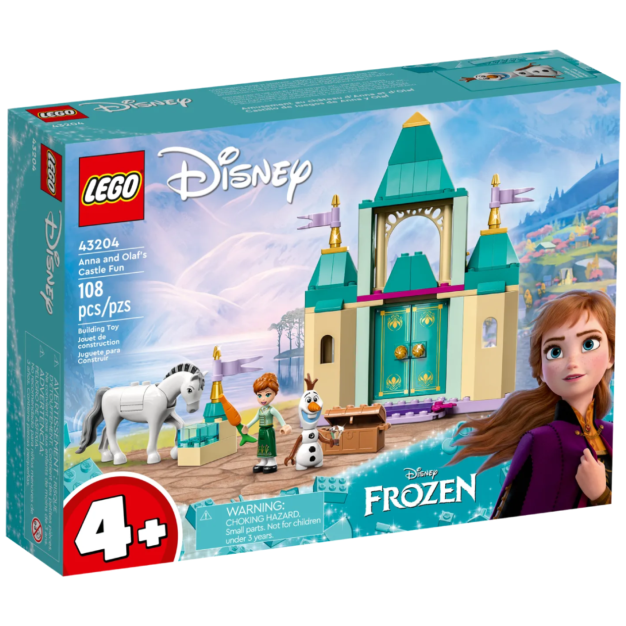 Конструктор LEGO Disney Princess Розваги в замку Анни й Олафа, 108 деталей (43204) - фото 1