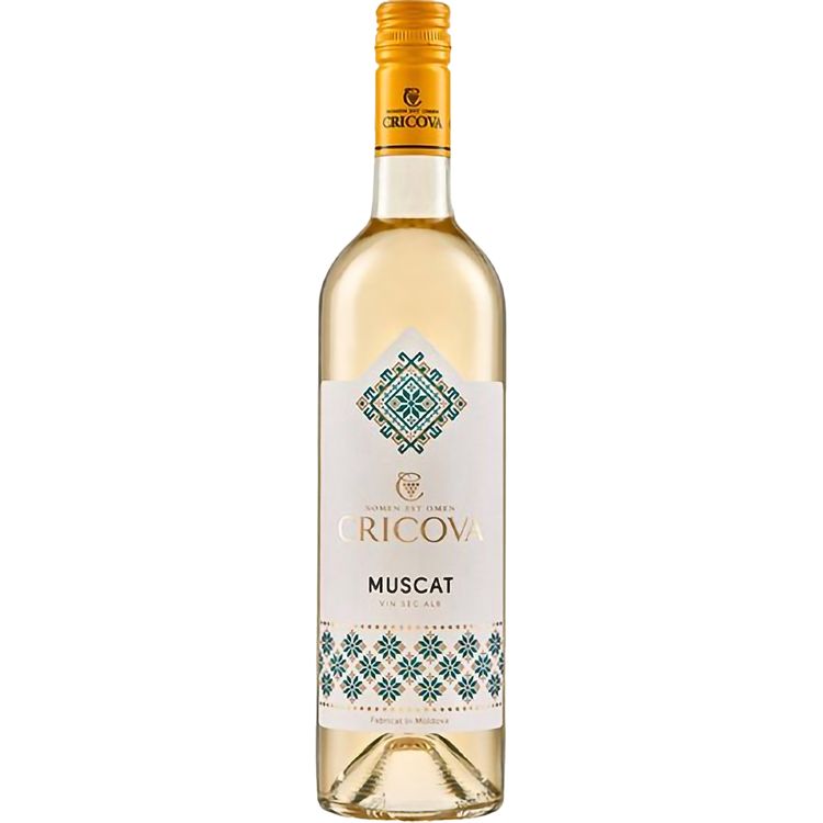 Вино Cricova Muscat National, белое, сухое, 0.75 л - фото 1