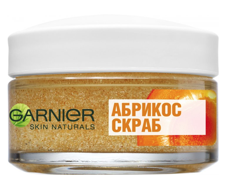 Скраб Garnier Skin Naturals Абрикос Основной Уход Очищение, для всех типов кожи, 50 мл (C6243400) - фото 1