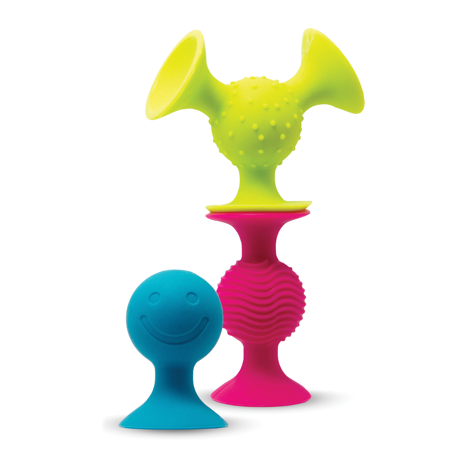 Погремушка-присоска Fat Brain Toys Рipsquigz 3 шт. (F089ML) - фото 1