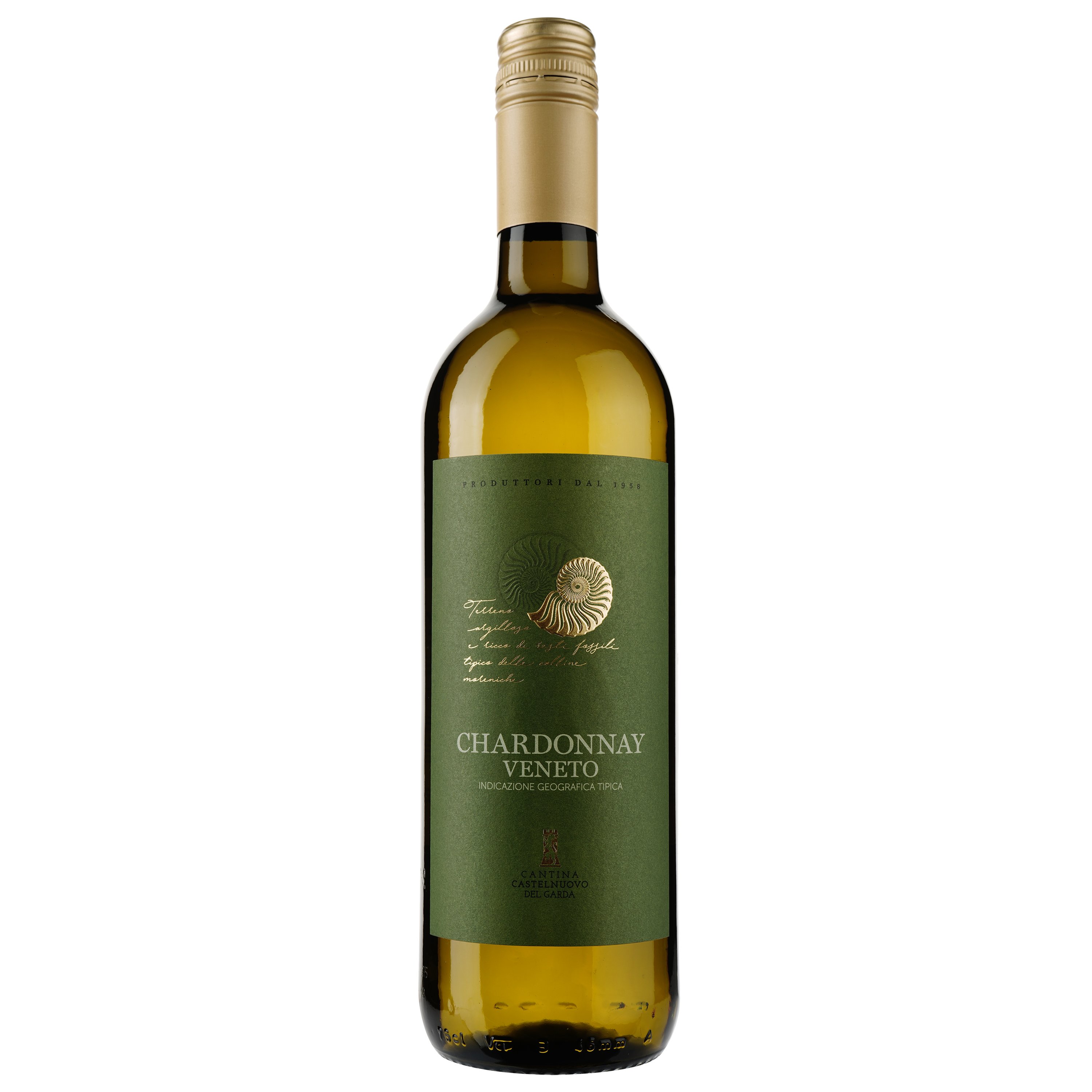 Вино Cantina Castelnuovo del Garda Chardonnay, белое, сухое, 12%, 0,75 л (8000009446420) - фото 1