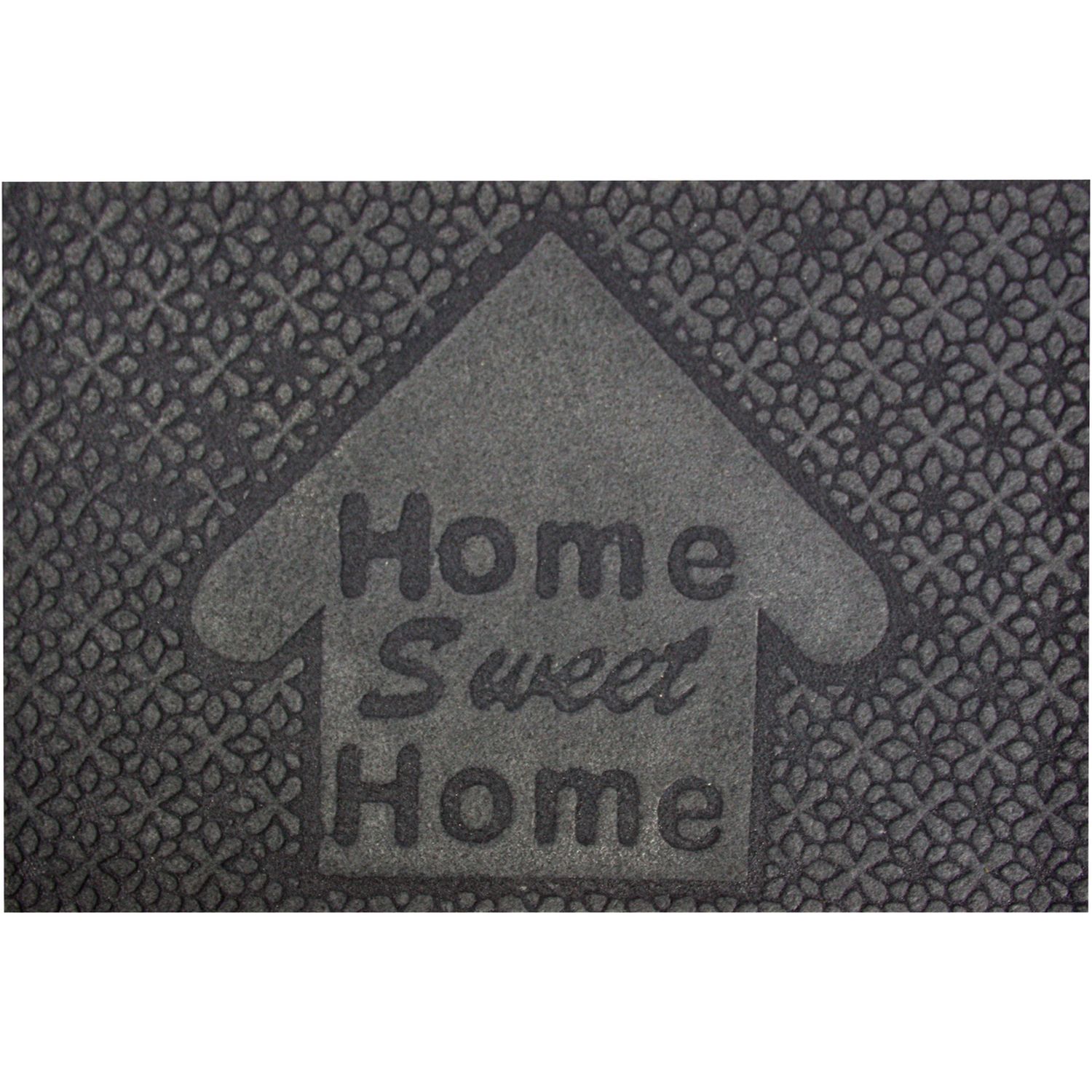 Килимок придверний Izzihome Parga Gri Home Sweet Home, 40х60 см, сірий (103PRGRHE1903) - фото 1