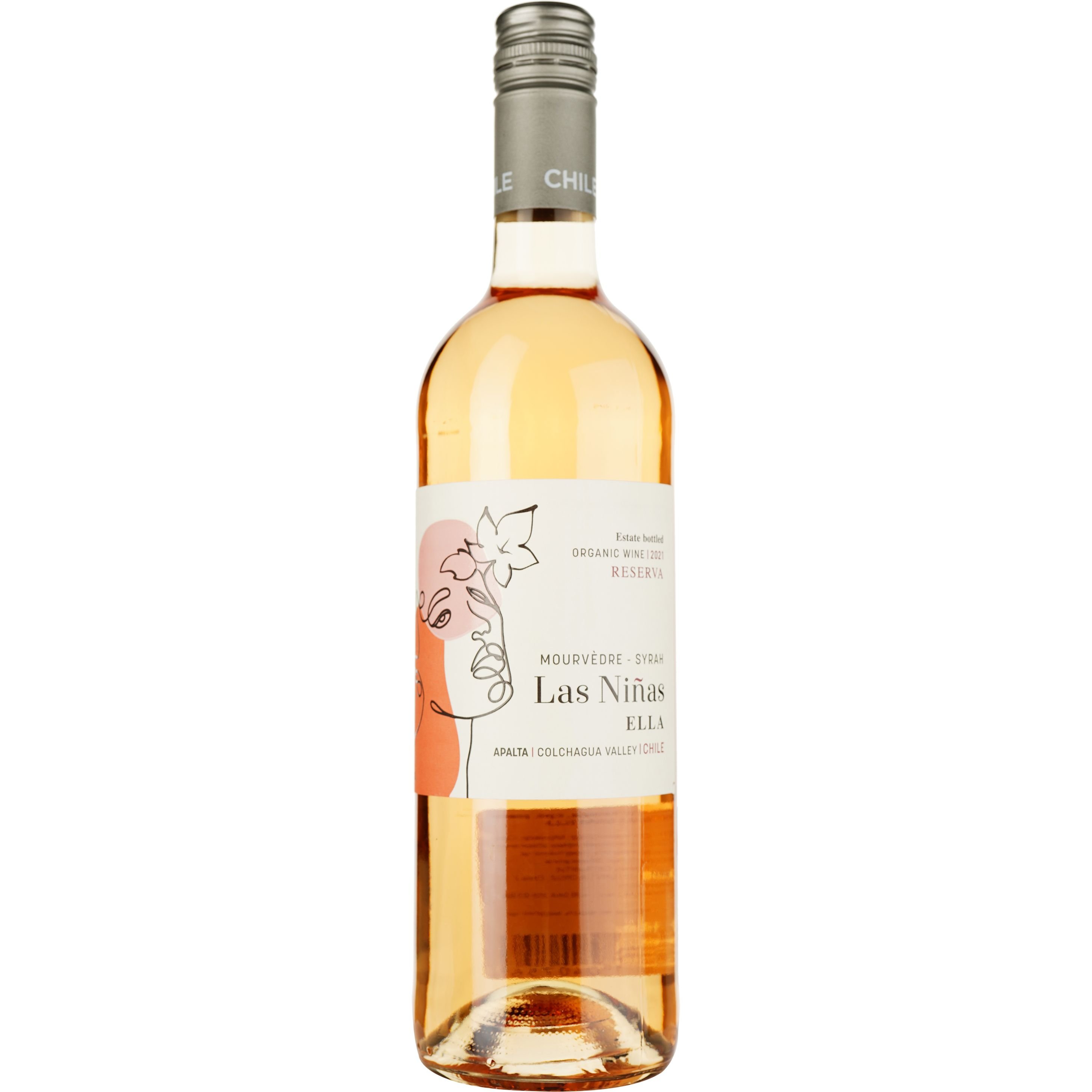 Вино Las Ninas Ella Reserva Mourvedre Syrah DO Colchagua 2021 рожеве сухе 0.75 л - фото 1