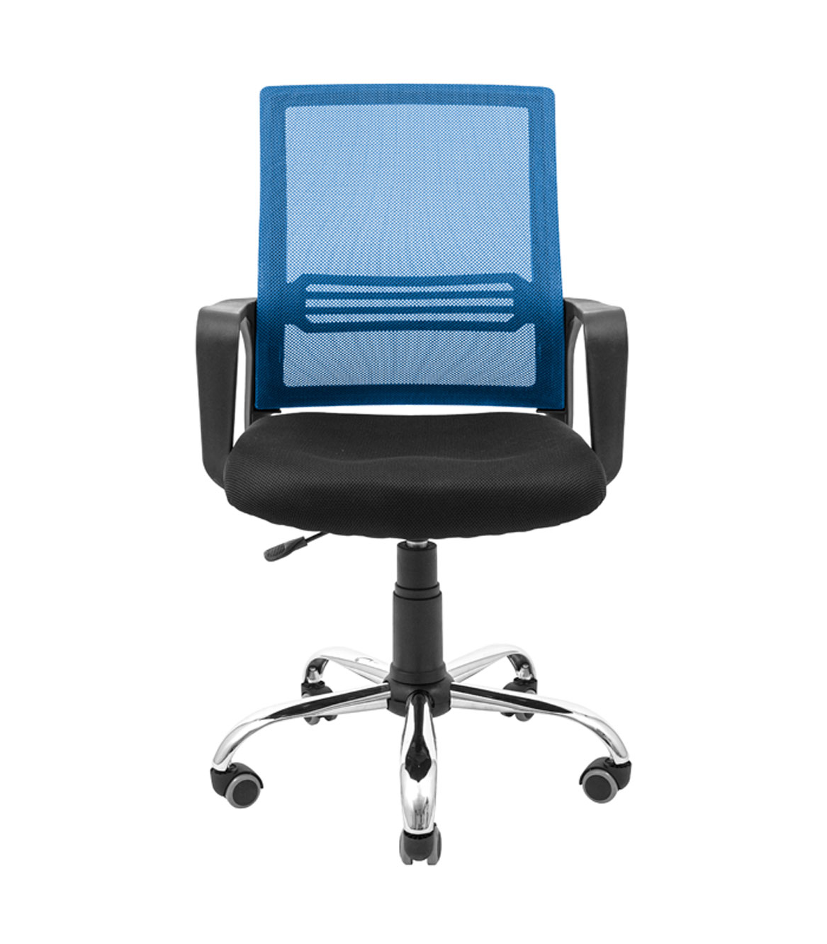 Крісло комп'ютерне Richman Джина Хром Піастра сітка чорний + синій (RCM-1039) - фото 2