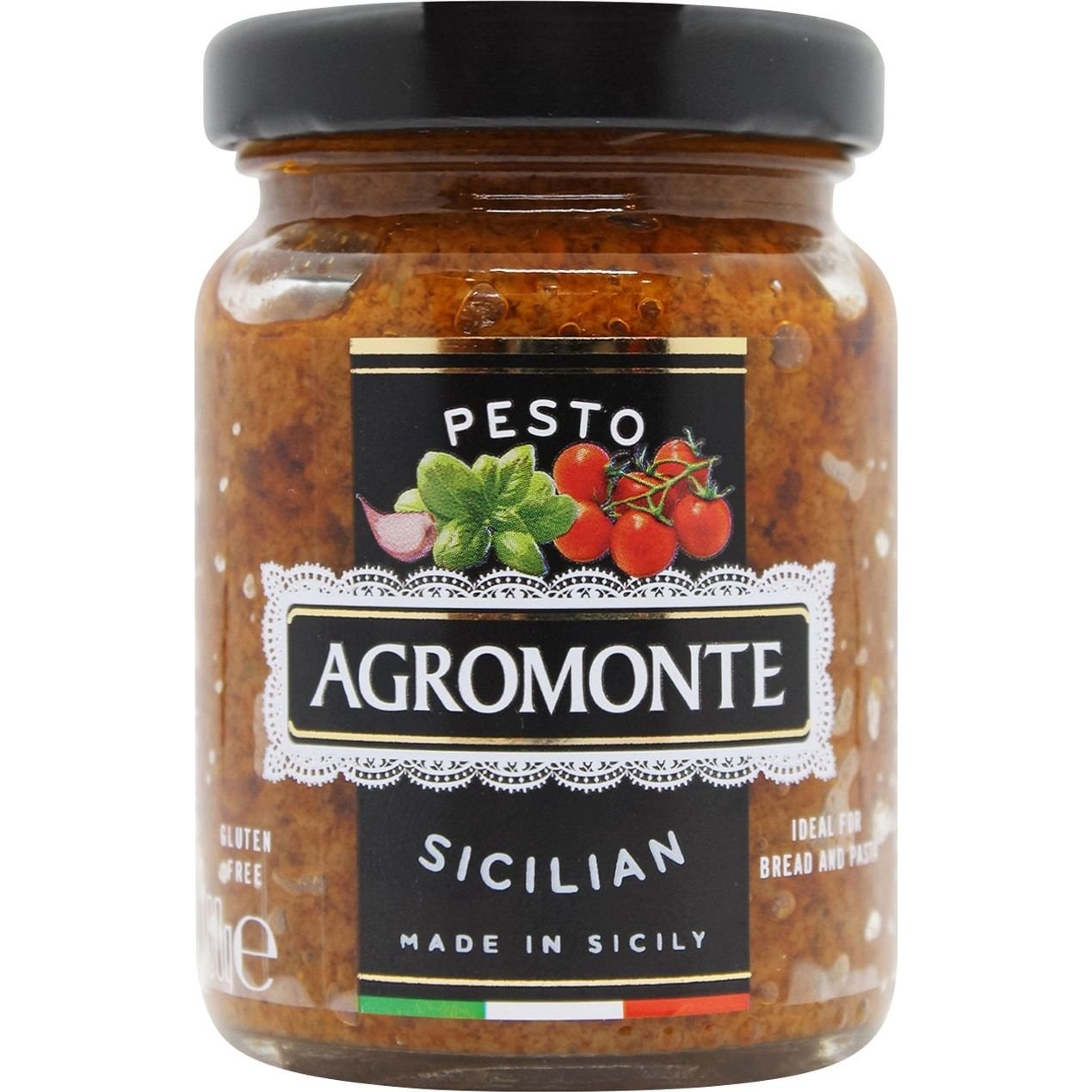 Соус Agromonte Sicilian Pesto с помидорами чери и базиликом 100 г - фото 1