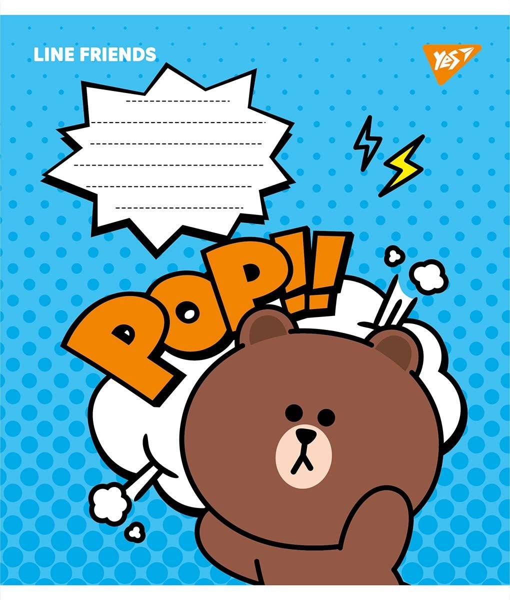 Набор тетрадей Yes Line friends, в клетку, 18 листов, 25 шт. (766329) - фото 3