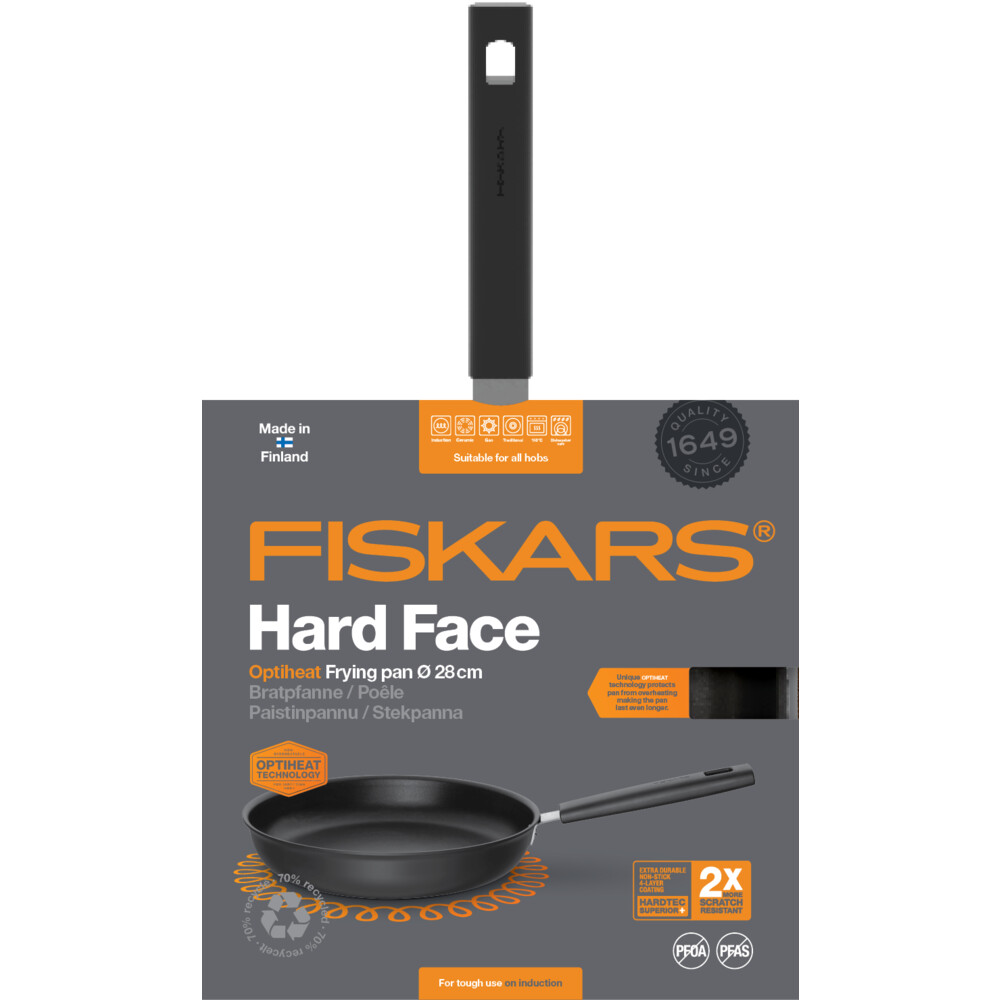 Сковорода Fiskars Hard Face Optiheat, 28 см (1052237) - фото 4