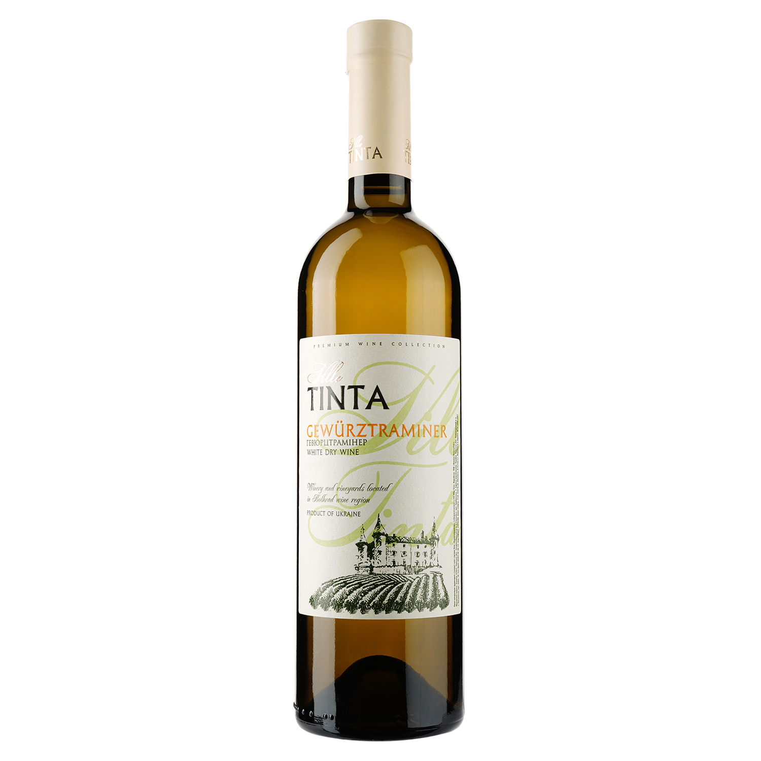 Вино Villa Tinta Gewurztraminer, біле, сухе, 11-13%, 0,75 л (8000019206069) - фото 1