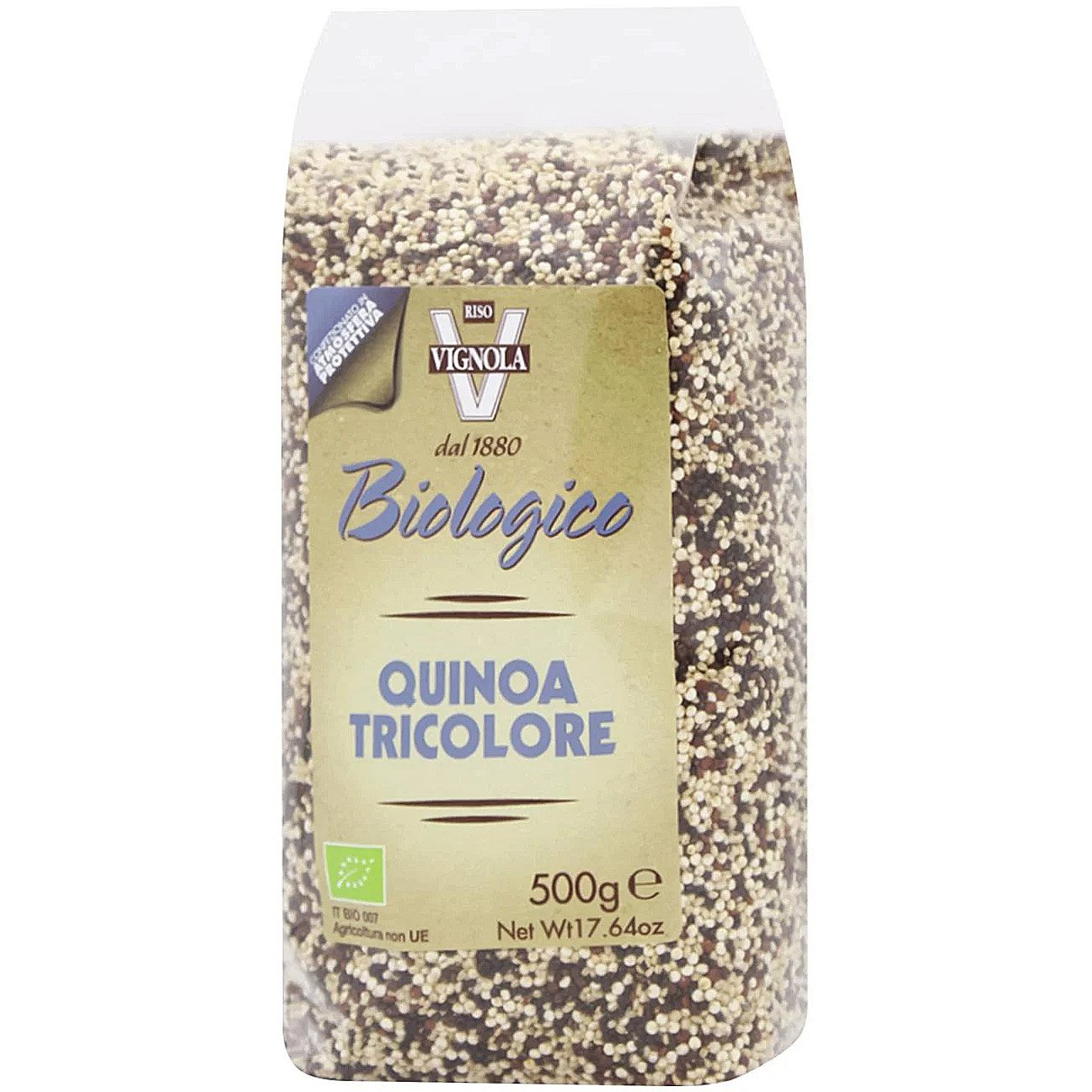 Киноа Riso Vignola Biologico Quinoa Tricolore микс 500 г - фото 1