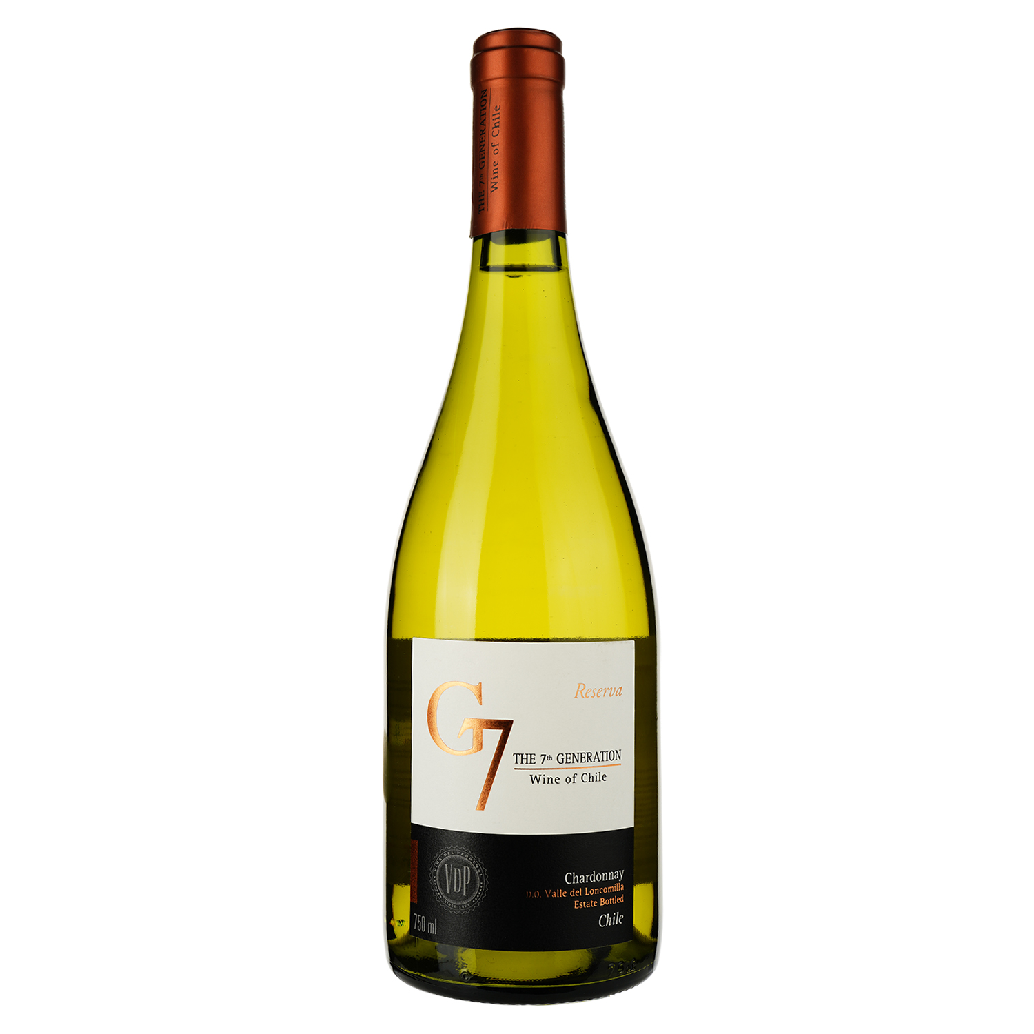 Вино G7 Reserva Chardonnay, біле, сухе, 13,5%, 0,75 л (8000009377860) - фото 1