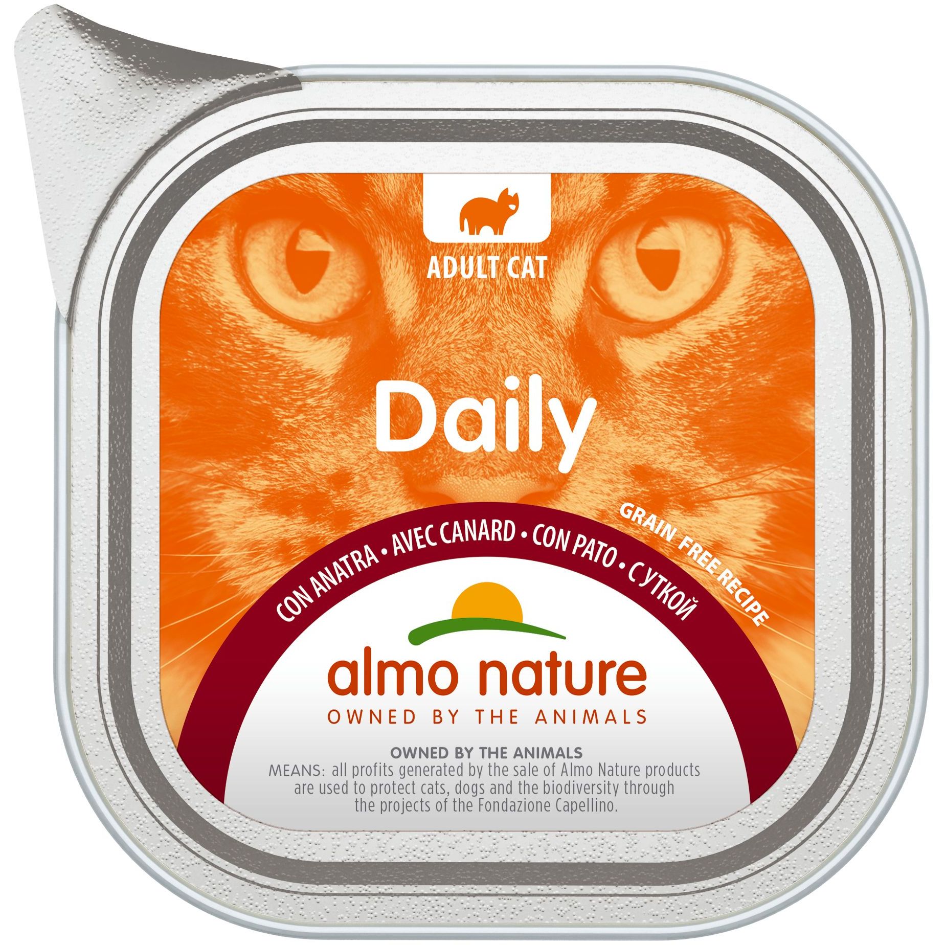 Влажный корм для кошек Almo Nature Daily Cat утка 100 г - фото 1