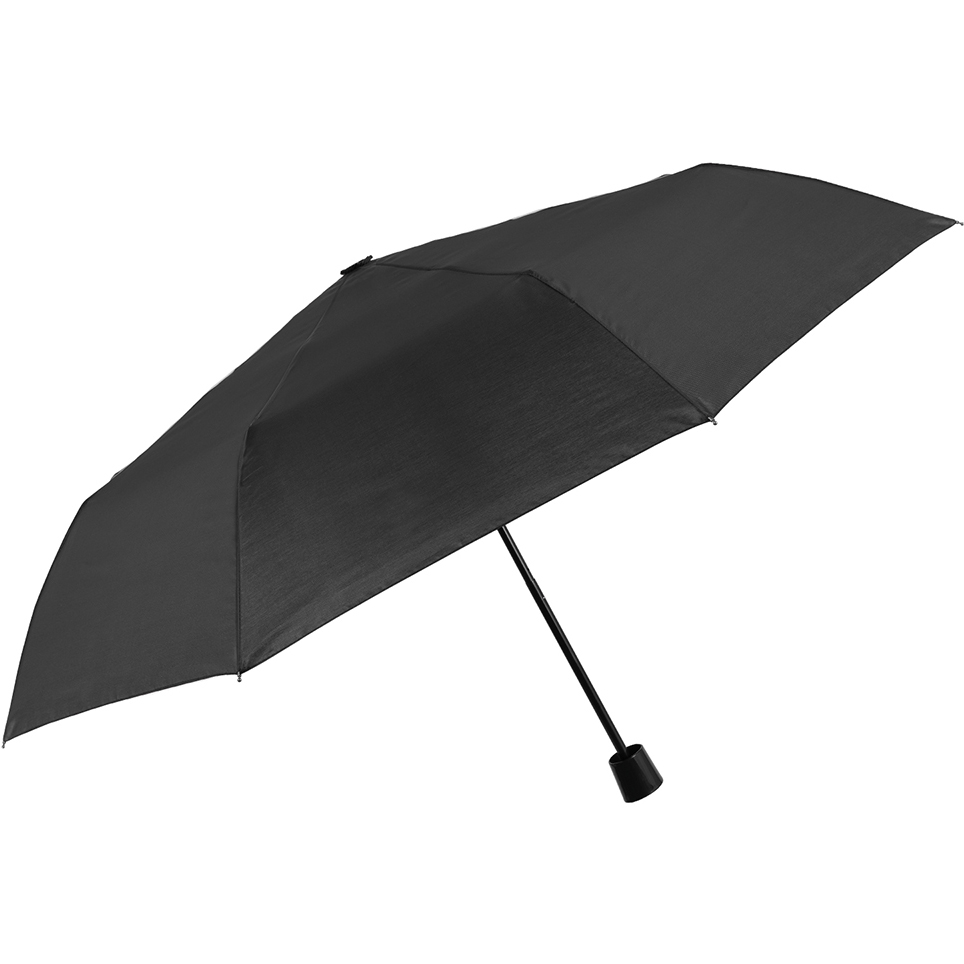 Зонтик Perletti Ombrelli складной механический черный (96005-01) - фото 1