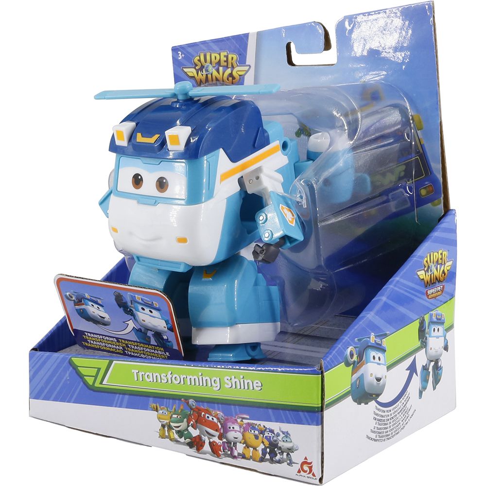 Игровая фигурка-трансформер Super Wings Transforming Шайн (EU770239) - фото 4