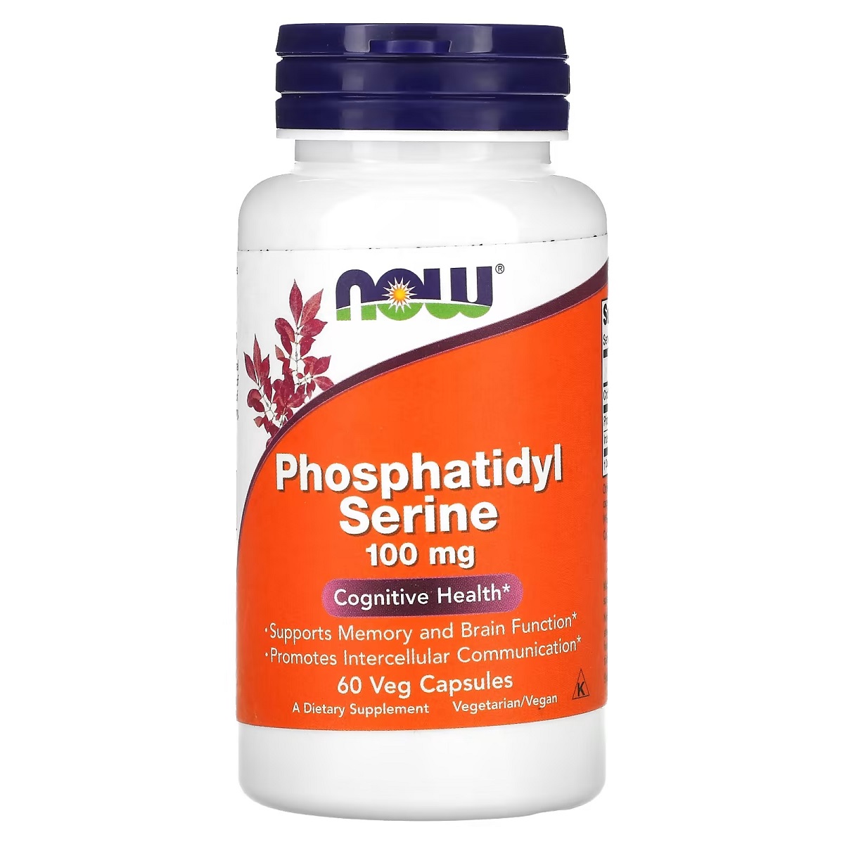 Фосфатидилсерин Now Foods Phosphatidyl Serine 100 мг 60 вегетаріанських капсул - фото 1