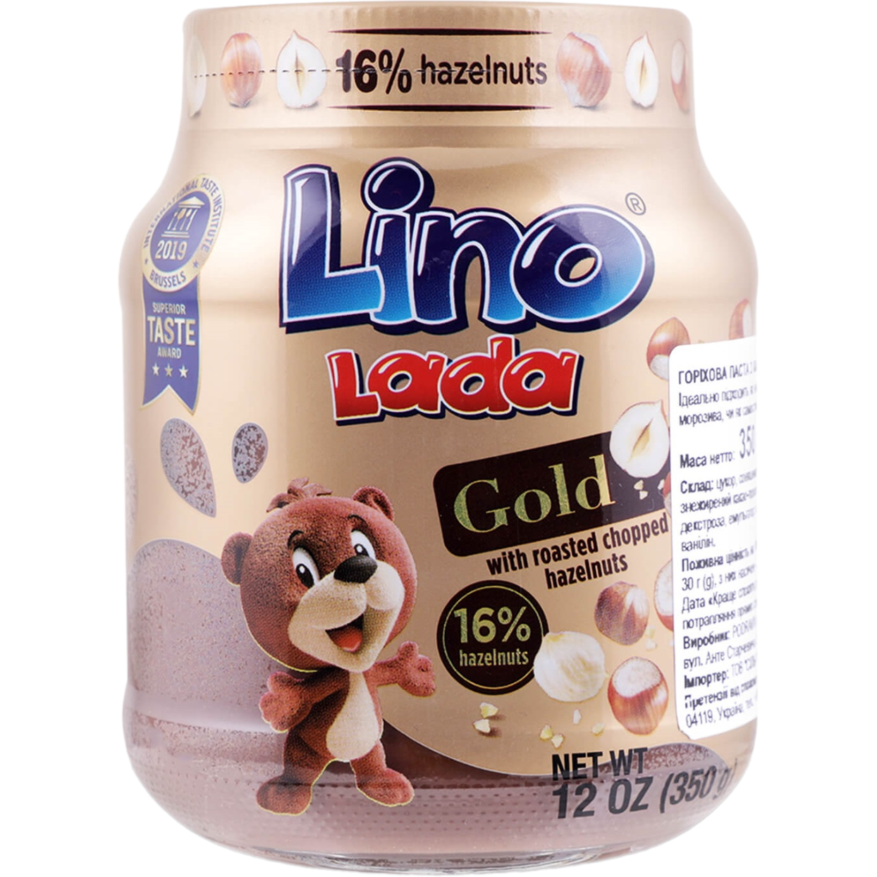 Ореховая паста Lino Lada Gold с какао и фундуком 350 г (859945) - фото 1