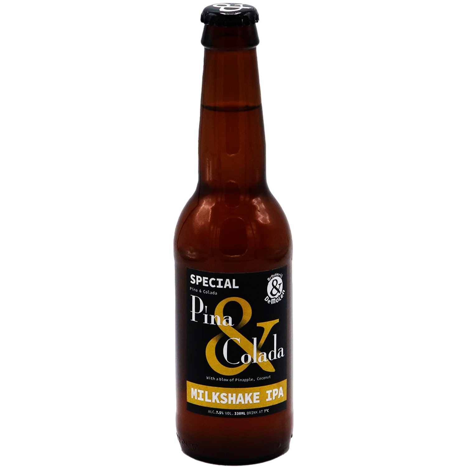 Пиво De Molen Pina&Colada Milkshake IPA, светлое, 7,5%, 0,33 л - фото 1