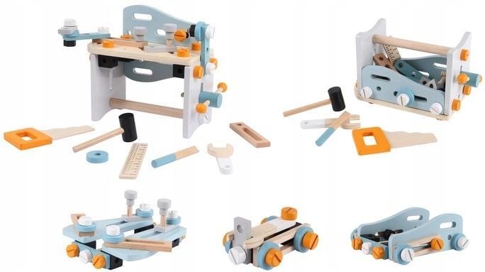 Игровой набор Ecotoys Деревянная мастерская с инструментами (1182N) - фото 2