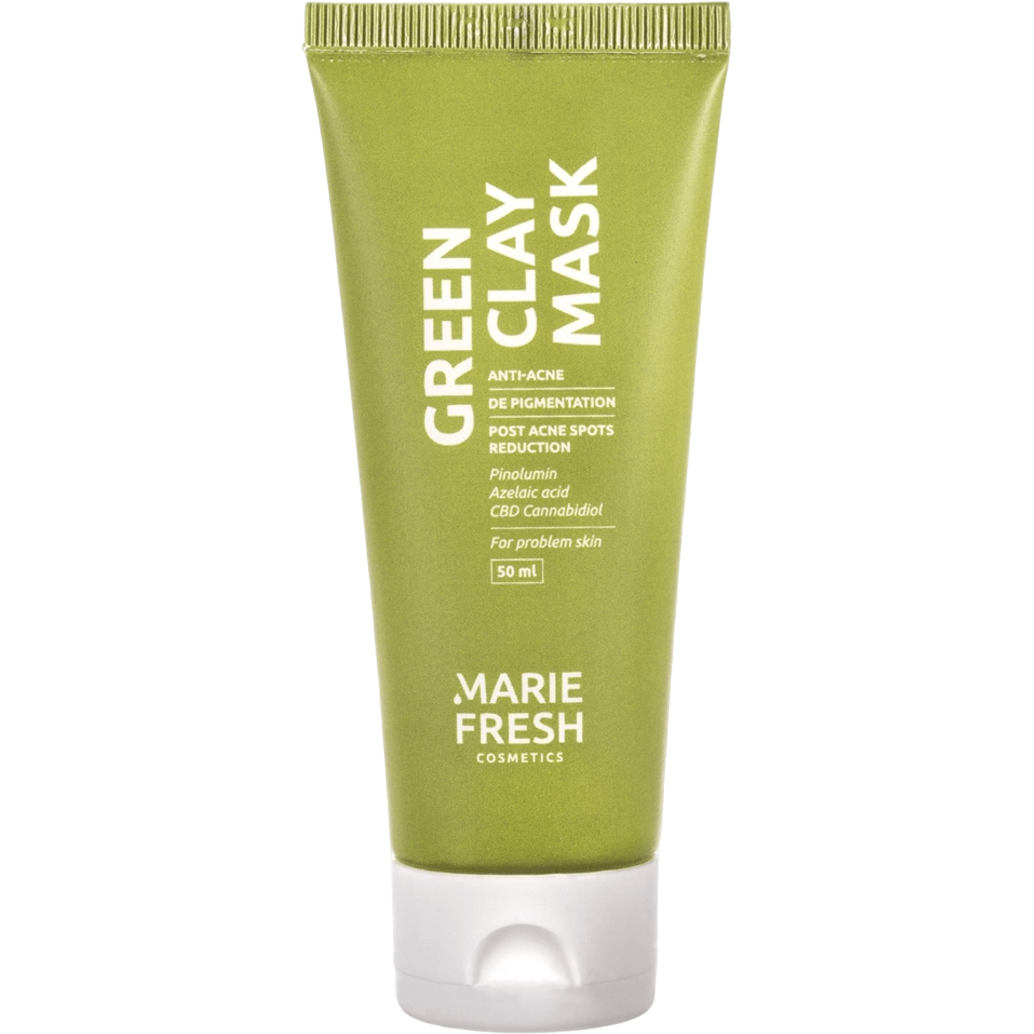 Противовоспалительная маска Marie Fresh Cosmetics Green Clay Mask 50 мл - фото 1